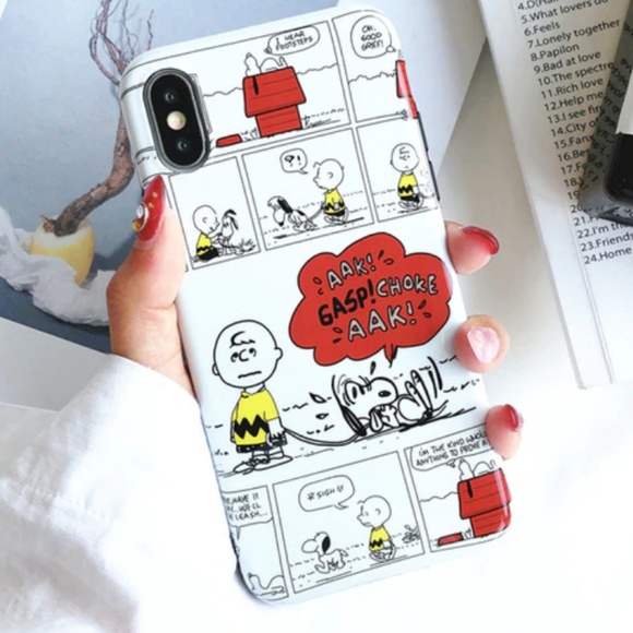 Accessories - NEW iPhone X/ XS Snoopy Charlie Brown Comic Case